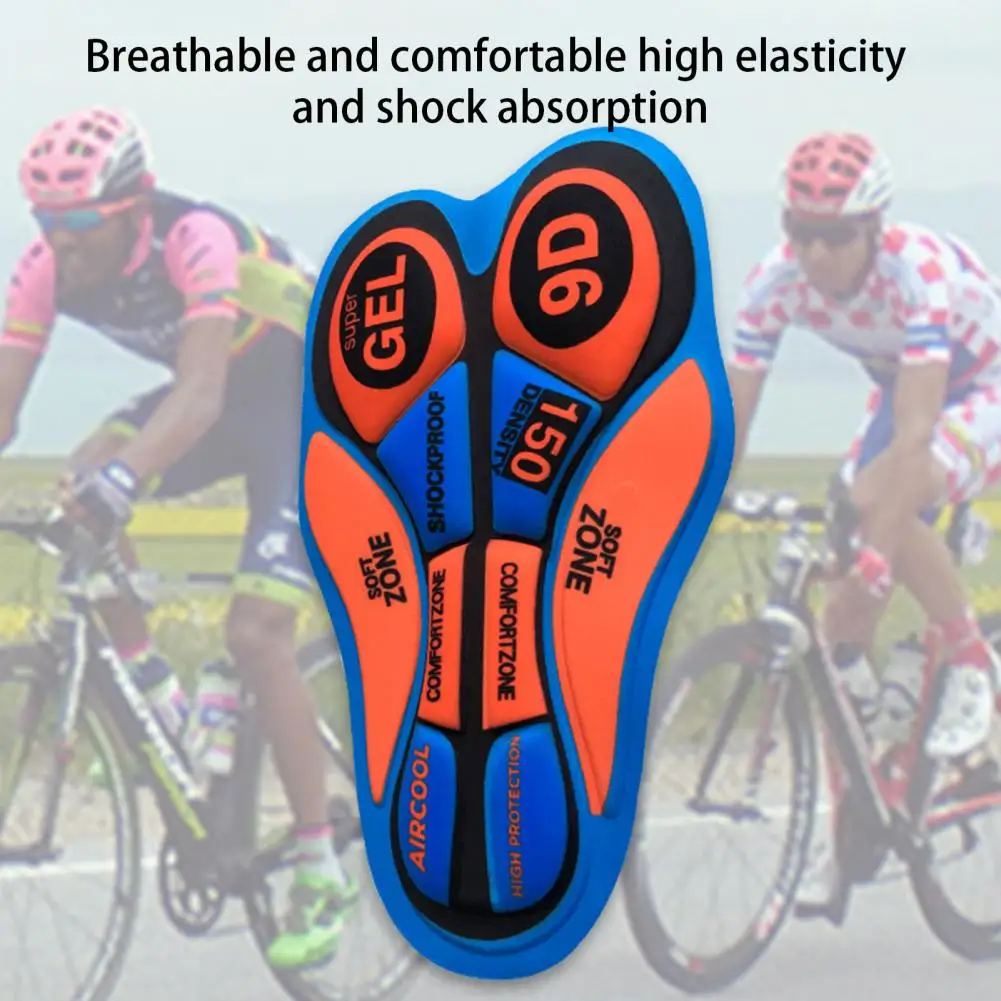 Bike Saddle Cushion Ergonomics Soft Anti-slip Impact Resistance Silicone Sponge Cycling Clothing Pants Cushion Bike Accessories