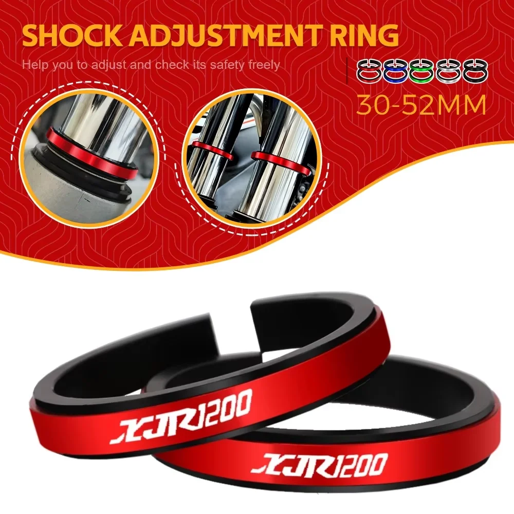 

For Yamaha XJR1200 XJR 1200 Motorcycle Adjustment Shock Absorber Auxiliary Rubber Ring CNC Accessories Fit 30MM-52MM