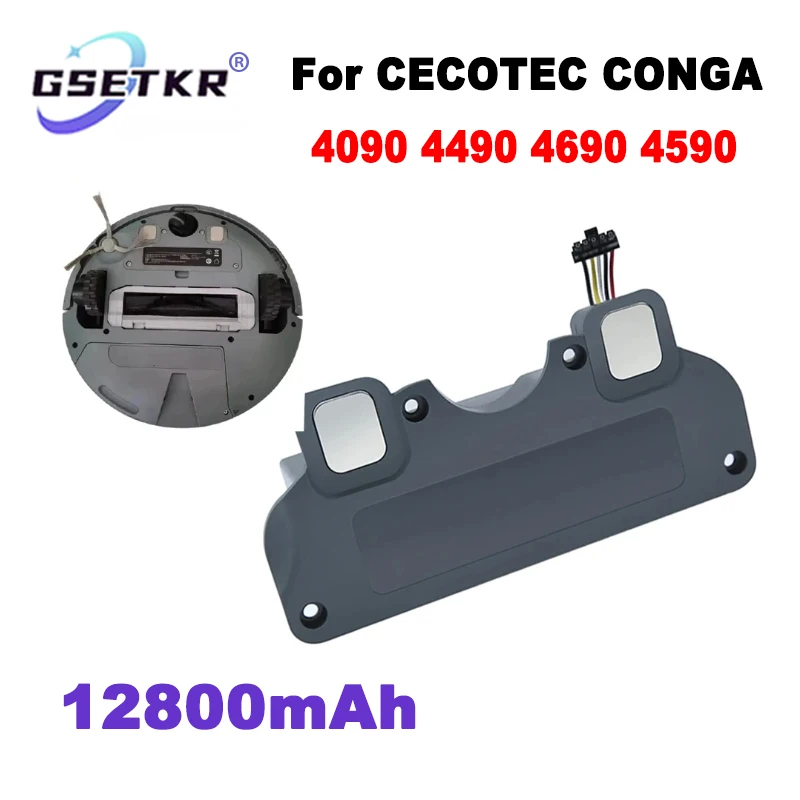 14.8V 12800mAh  New CECOTEC CONGA 4090 4490 4690 4590 Mopping Robot Battery Pack Netease Intelligent Manufacturing NIT Model