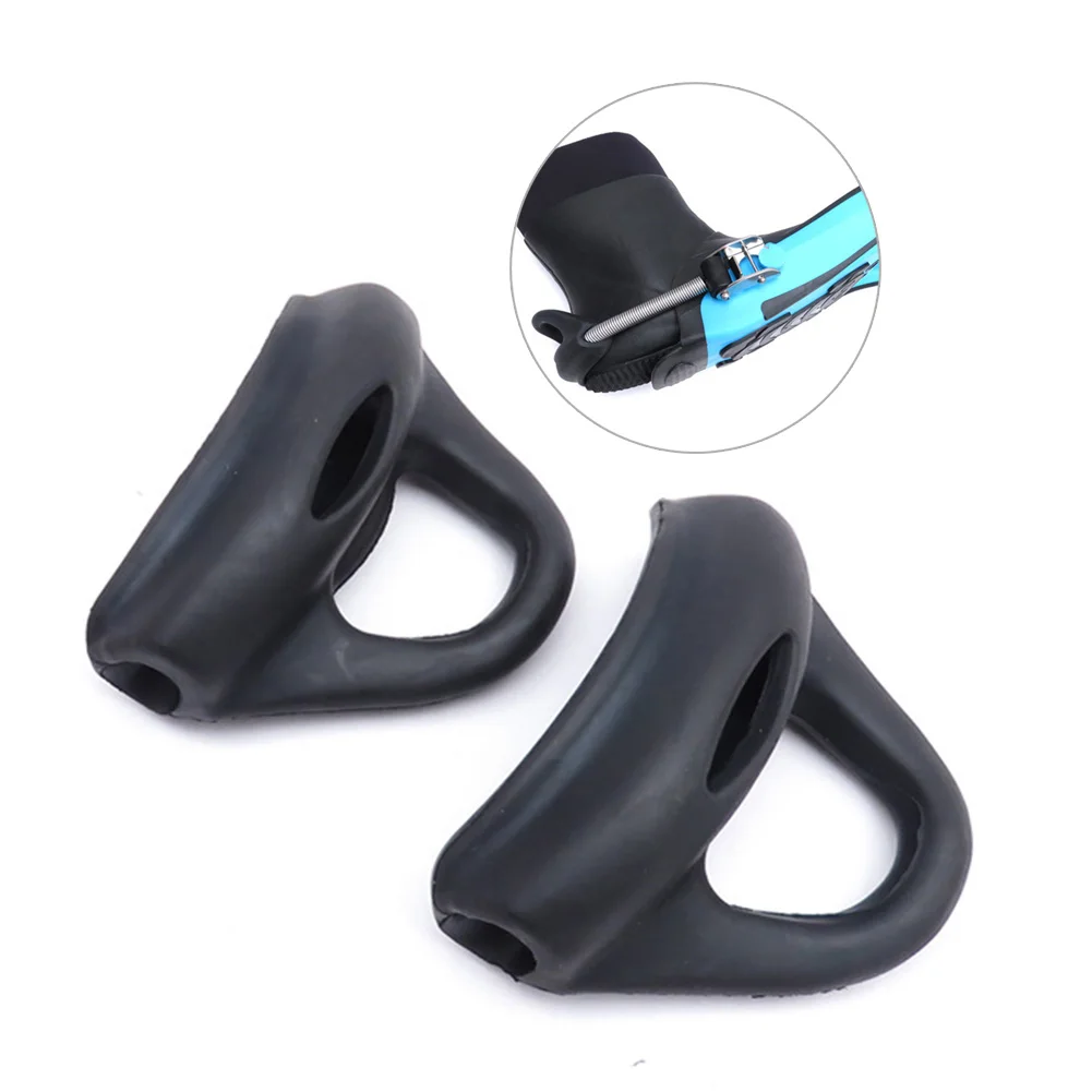 Rubber Dive Fin Straps Compatible with 12mm Outer Diameter Spring Tubes Including Heel Support and Tool-Free Installation Design