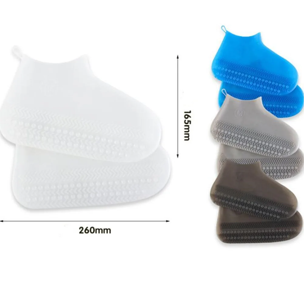 

Waterproof Shoe Cover Shoes Rainproof Boots Men Covers for Non-slip Earth Tones