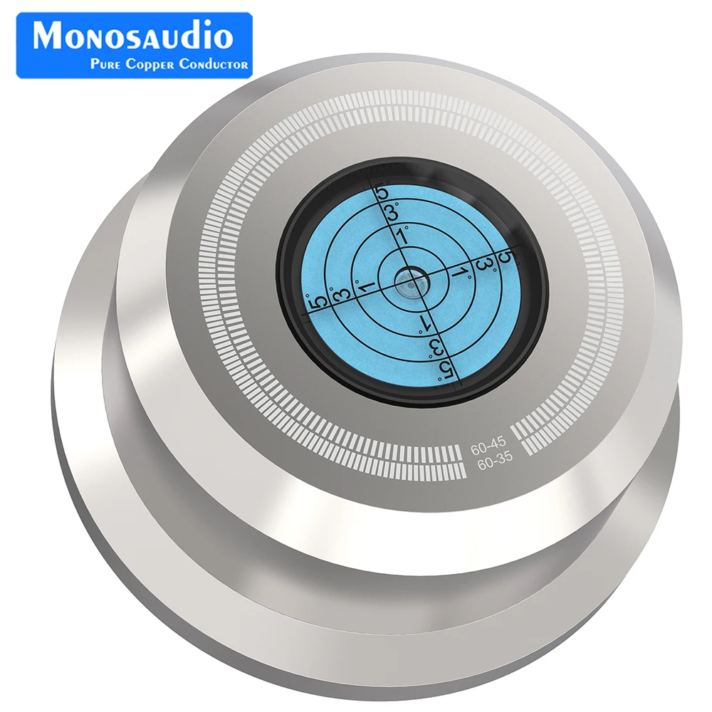 Monosaudio RT632B/S Hifi Accessory Turntable Record Clamp Vibration Balanced Record Stabilizer for Professional Audio Gramophone