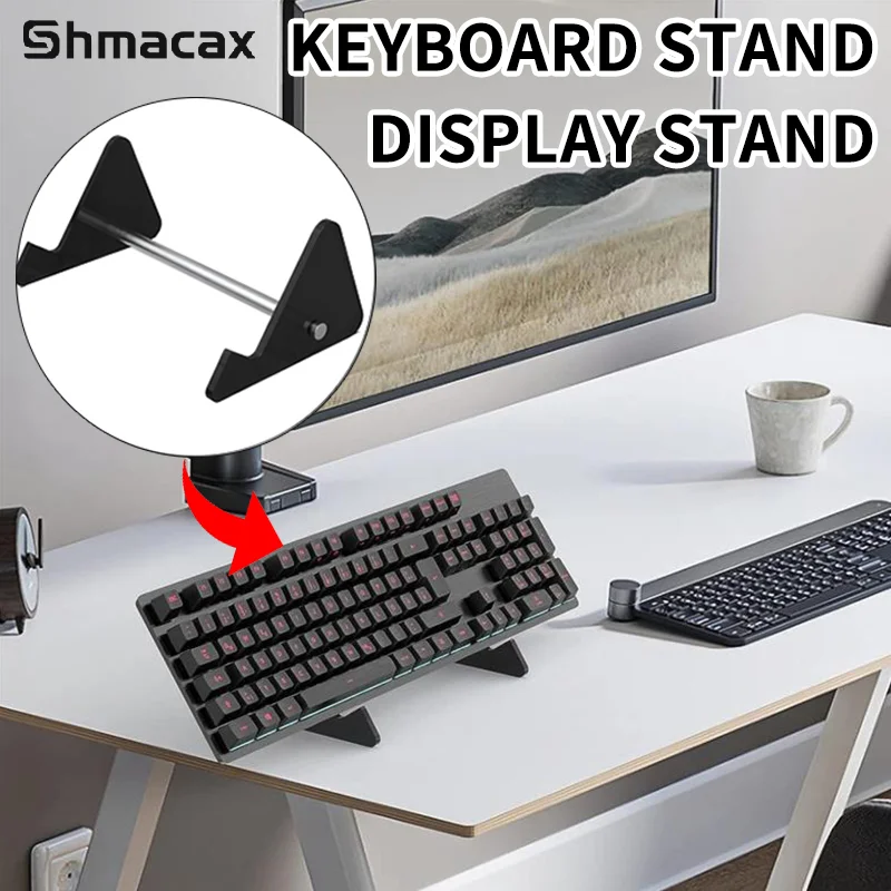 

Keyboard Display Stand Transparent Acrylic Keyboard Holder Compute Mechanical Keyboard Storage Stand For Room Exhibition Halls