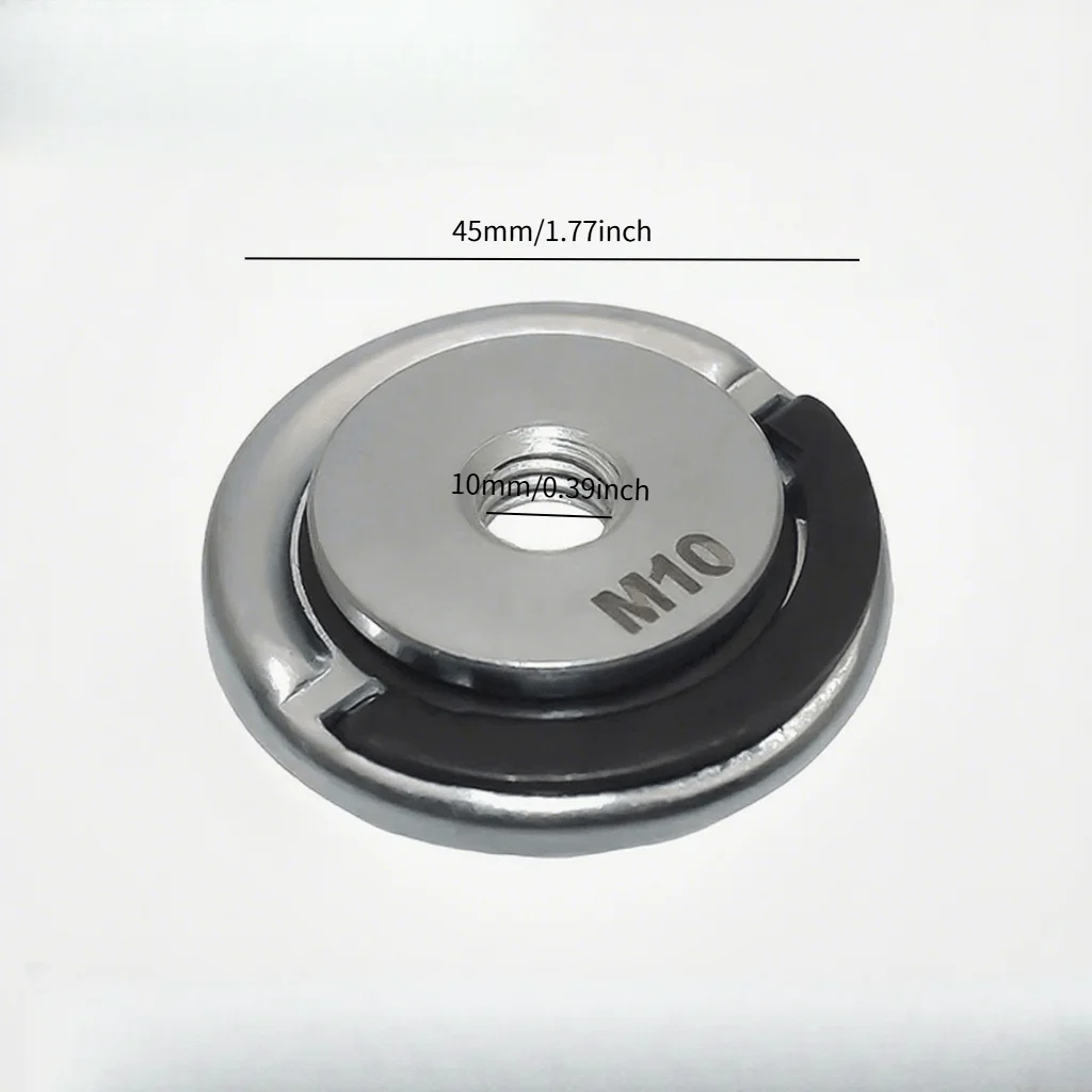1PC M10 Thread Angle Grinder Quick Release Self-Locking Grinder Pressing Plate Flange Nut Power Chuck Tools Part