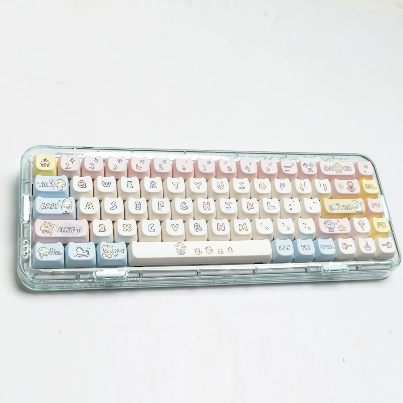 

MAO cat height kindergarten puppy large full set PBT sublimation keycap separation space 7u supplement