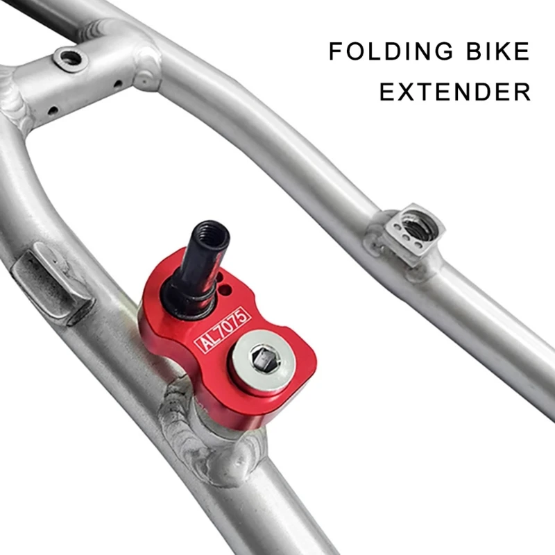 

Folding Bike V Brake Extension Adapter Set with 10mm Mounting Hole Bike Brake Boosts Seats Suitable for Frame or Fork