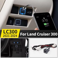 For 2021-2024 Toyota Land Cruiser 300 Car QC3.0 Quick Charger Accessories Modification LC300 Dedicated Led Charging System