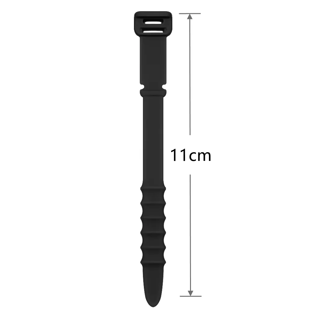 10 Pcs Soft Silicone Reusable Fastening Cable Ties, Portable Cord & Wire Organizer for Earphones, Mouse and Data Cables