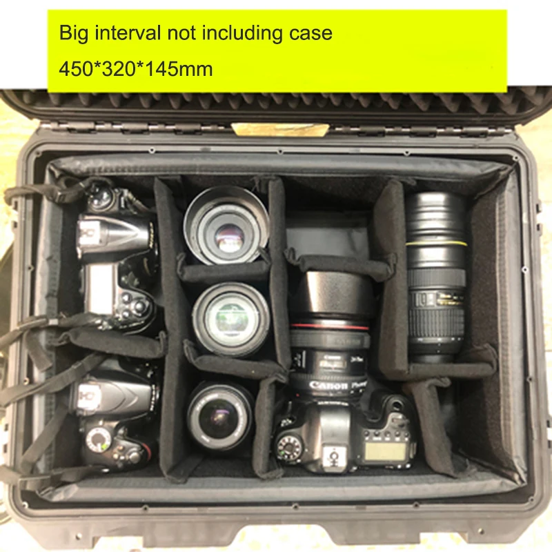 Safety Box Interval EVA liner Bag Travel Case Protective Case Trolley Case SLR Camera Bag Photographic Equipment Protection