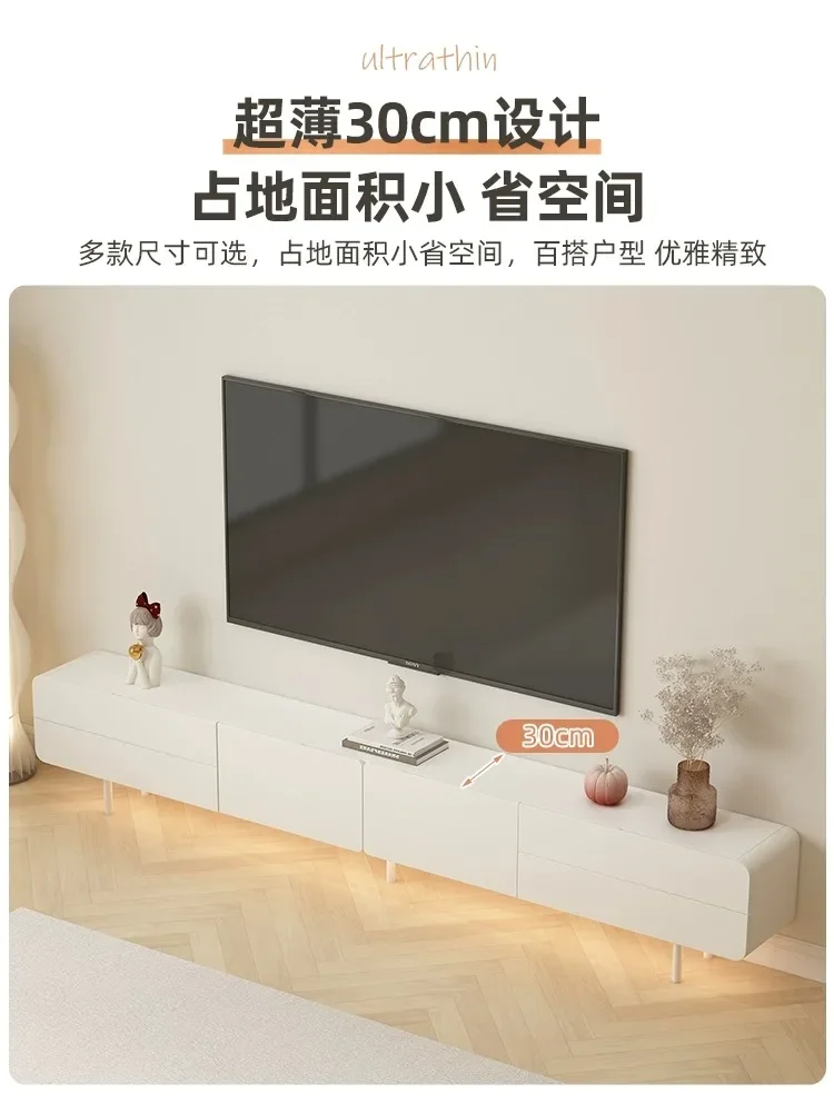 

Блокирующая розетка для ТВ-шкафа, простая современная бытовая маленькая квартира, белый напольный шкаф для телевизора, терраса