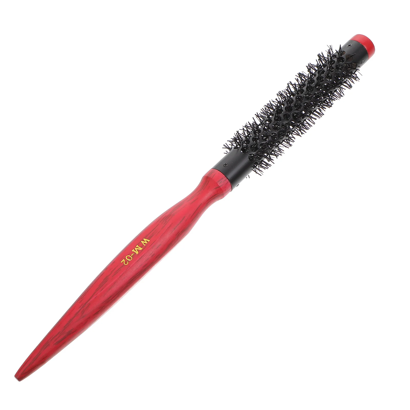 

Aluminum Tube Curling Nylon Wool Smooth Hair Care Styling Massage Blood Hair Styling Comb Circulation Wood H Comb