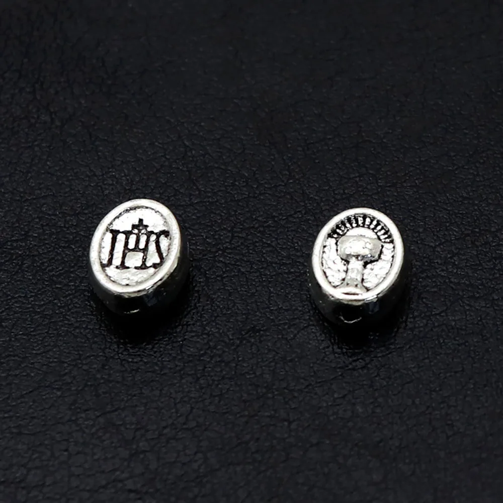 50 Stück JHS Heiliger Gral Kelch Winzige lose Perlen für DIY religiöse Andenken Rosenkranz Armband Sakramente Eucharistie Geschenke Herstellung von Teilen – Detail 7