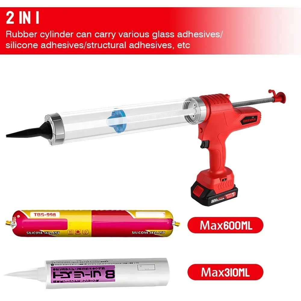 Cordless Electric Glue Gun Multi-function Electric Glass Caulking Gun Adhesive Glue Sealant Tool For Makita 18v Battery