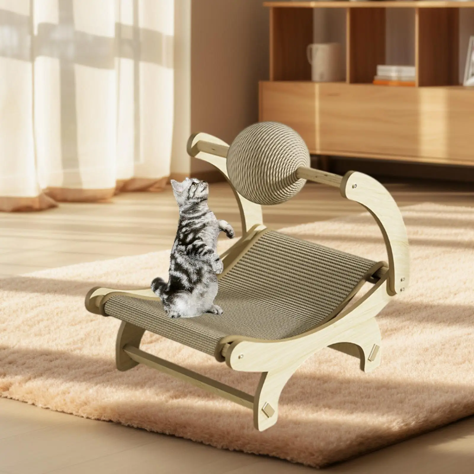 

Pet Cats Scratcher Cat Scratching Ball Toy Pet Sleeping Bed Playing Furniture