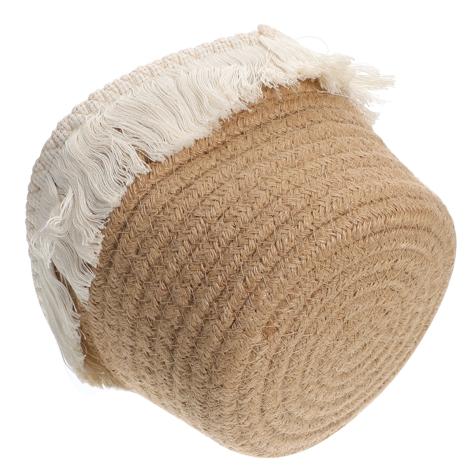 

with Cover Baby Home Decor Seagrass Jute Rope Organizing Decorative Storage Basket