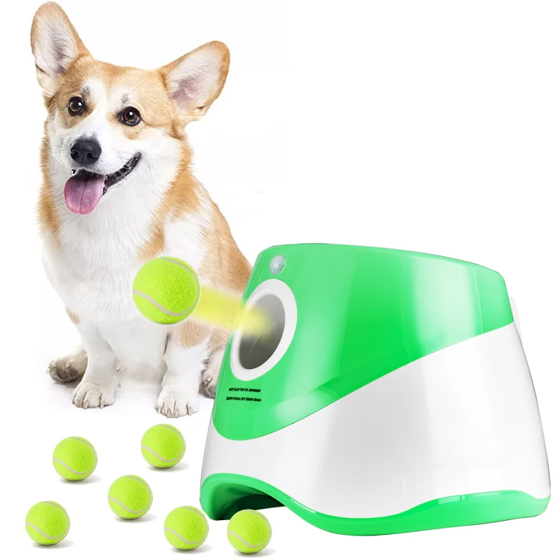 

Automatic Dog Ball Launcher for Dogs Interactive Puppy Pet Ball Indoor Thrower Machine Fetch Machine for Small and Medium Dogs