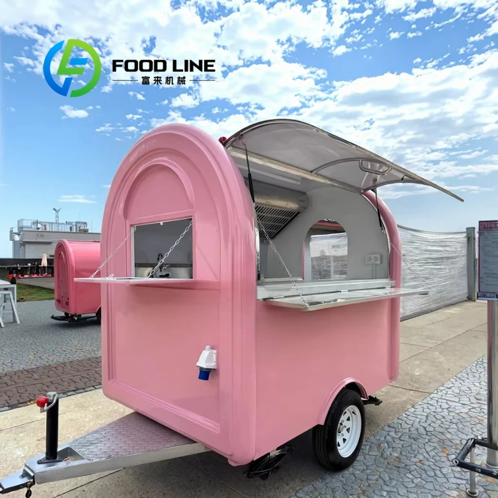 

Customized Custom Size Mobile Kitchen Food Cart Fast Food Truck for Tacos and Snacks Restaurant Equipment Trailer for Hotdogs