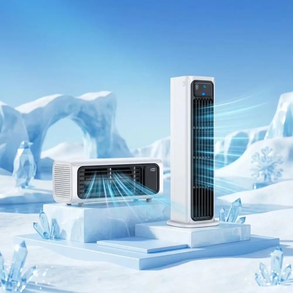 Wall-Mount Air Cooler Fan Portable Soft Airflow Portable Cooling Fan Multi-Functional Mini Air Cooler Mini Air Cooler Fan