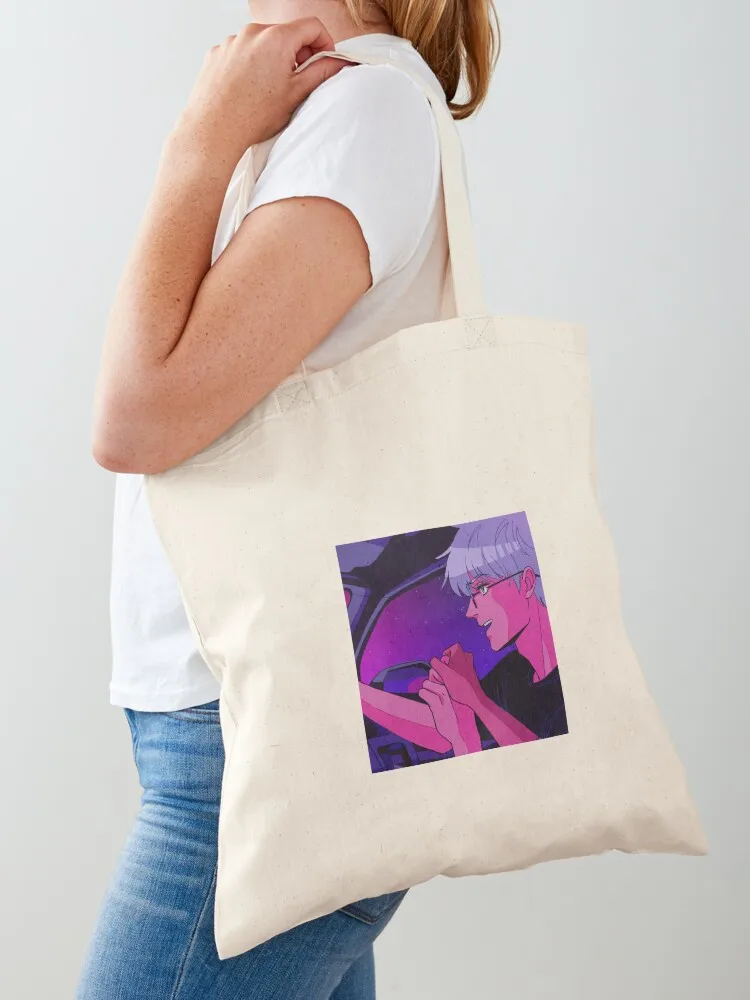 Night Drive with Satoru (STICKER and Tote Bag woman shopping bag Canvas bag custom tote