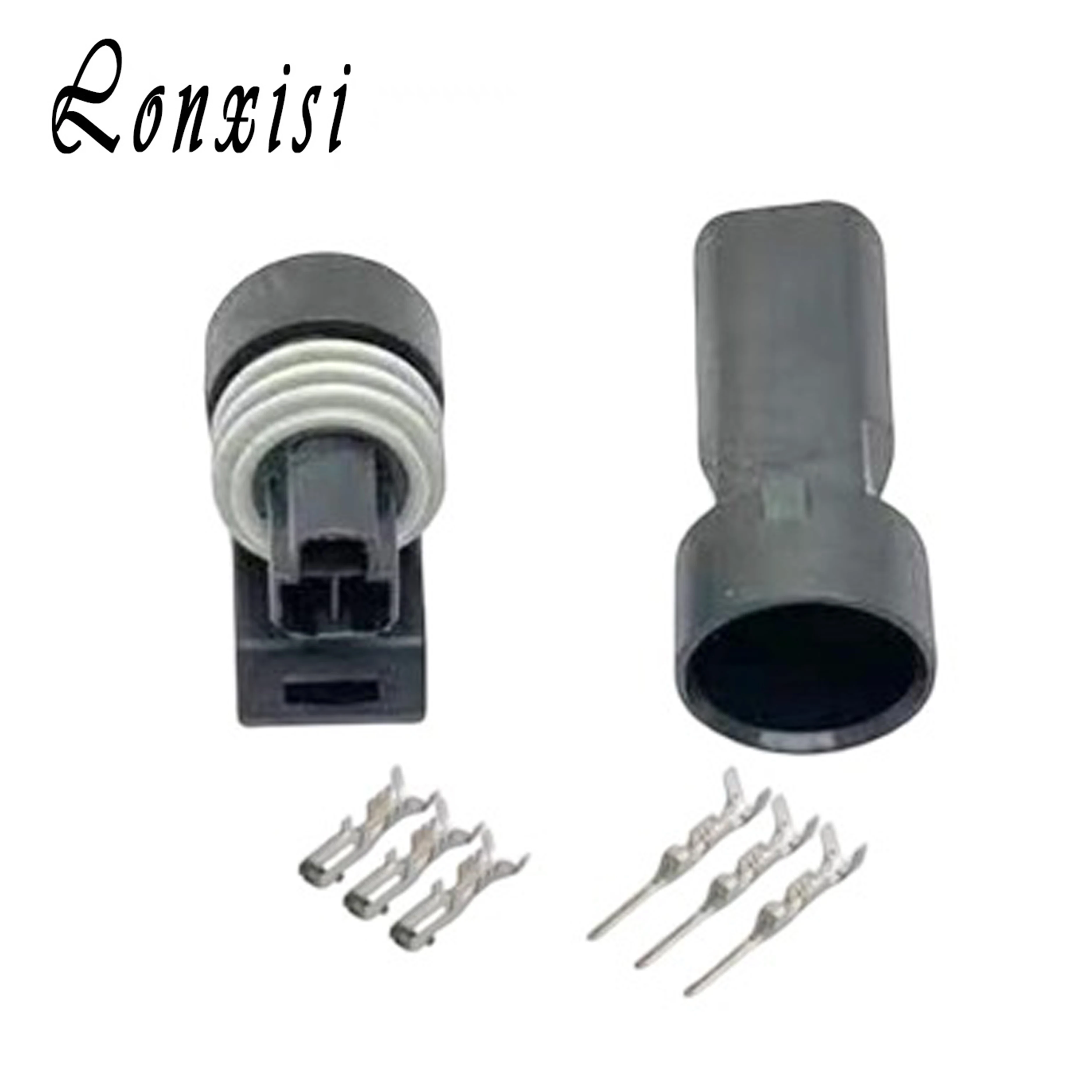 

1/5/10/20 Sets 3 Pin 12065287 12078090 Waterproof Automotive Oil Fuel Pressure Sensor Plug 0441004 Efi Series Socket 12110192