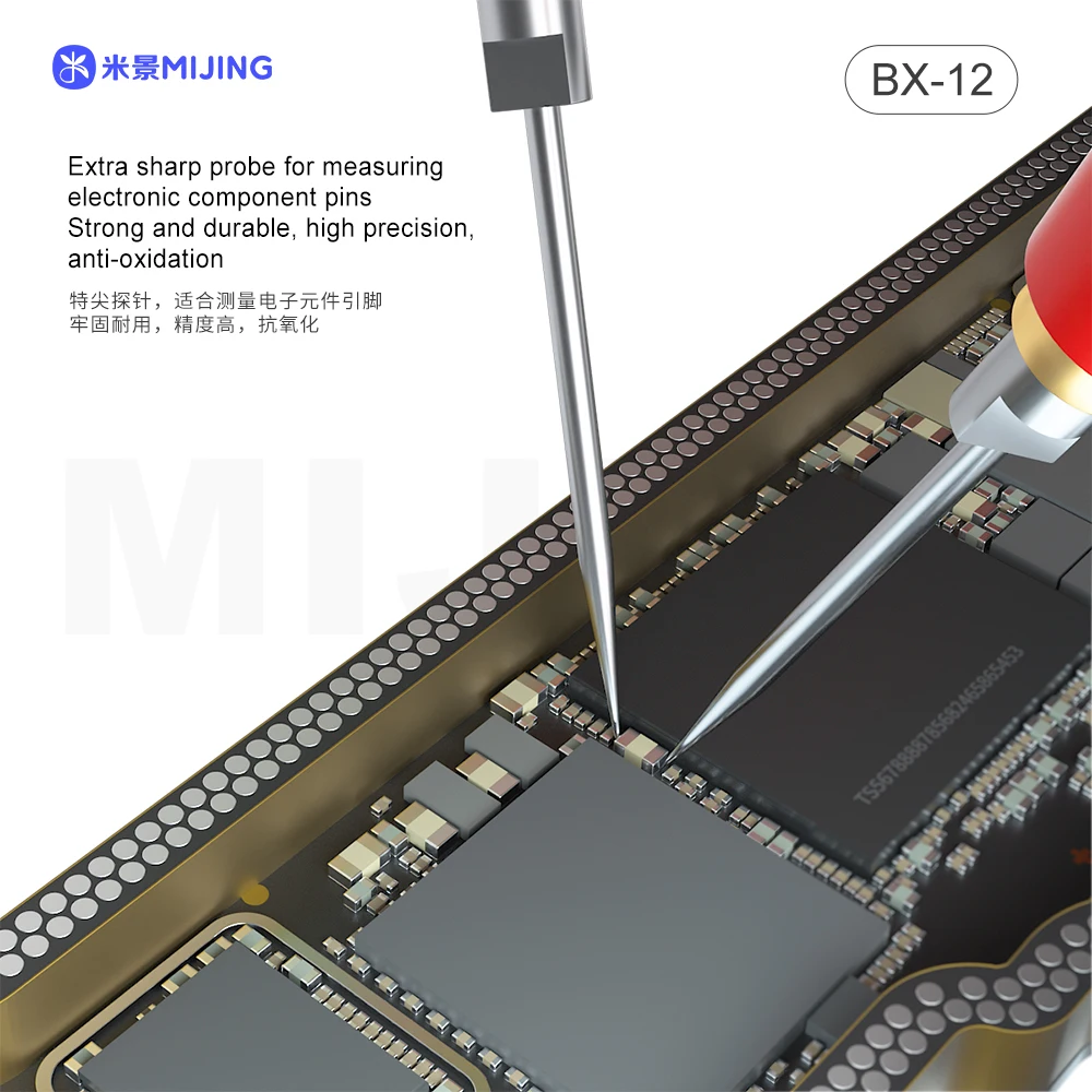 携帯電話やタブレットの修理用のMijing-BX12マルチメータペン、電子部品の測定、マルチメータペンツール