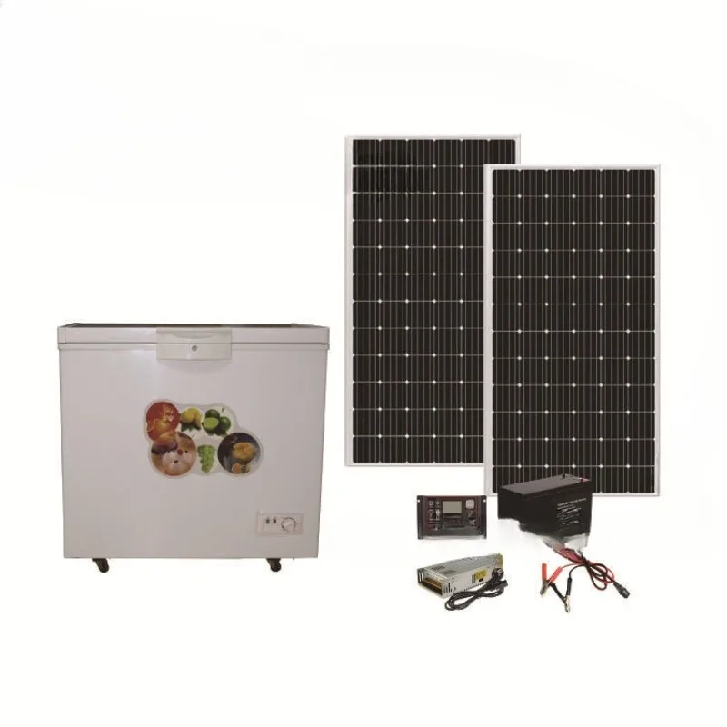Congelador solar de 12V, congelador de CC de 208L, gabinete horizontal con puerta superior de CC