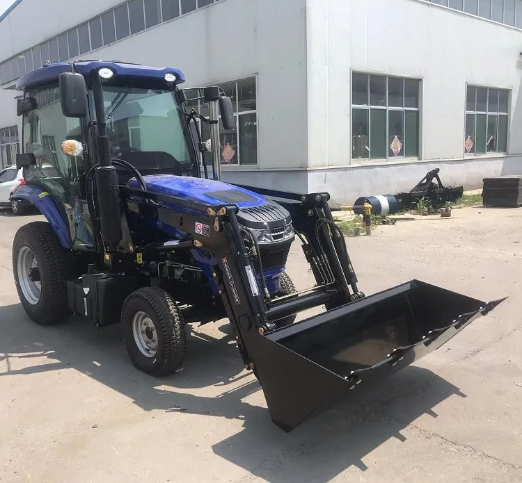 Trator multiuso DC 504 50HP 4WD com componentes de núcleo de tração nas quatro rodas de 50 cavalos de potência, incluindo pá dianteira do motor