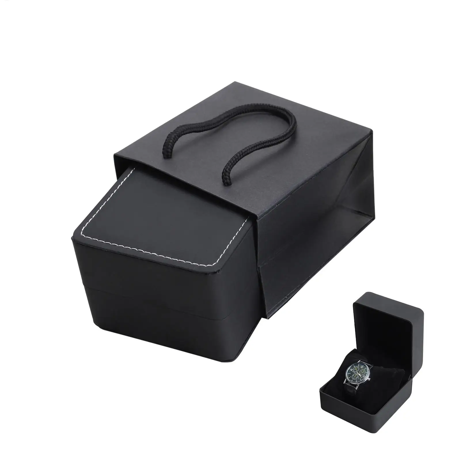 Watch Storage Box Elegant Single Watch Display Case Portable Luxury Wristwatch Organizer Box For Jewelry Store Counter Mall