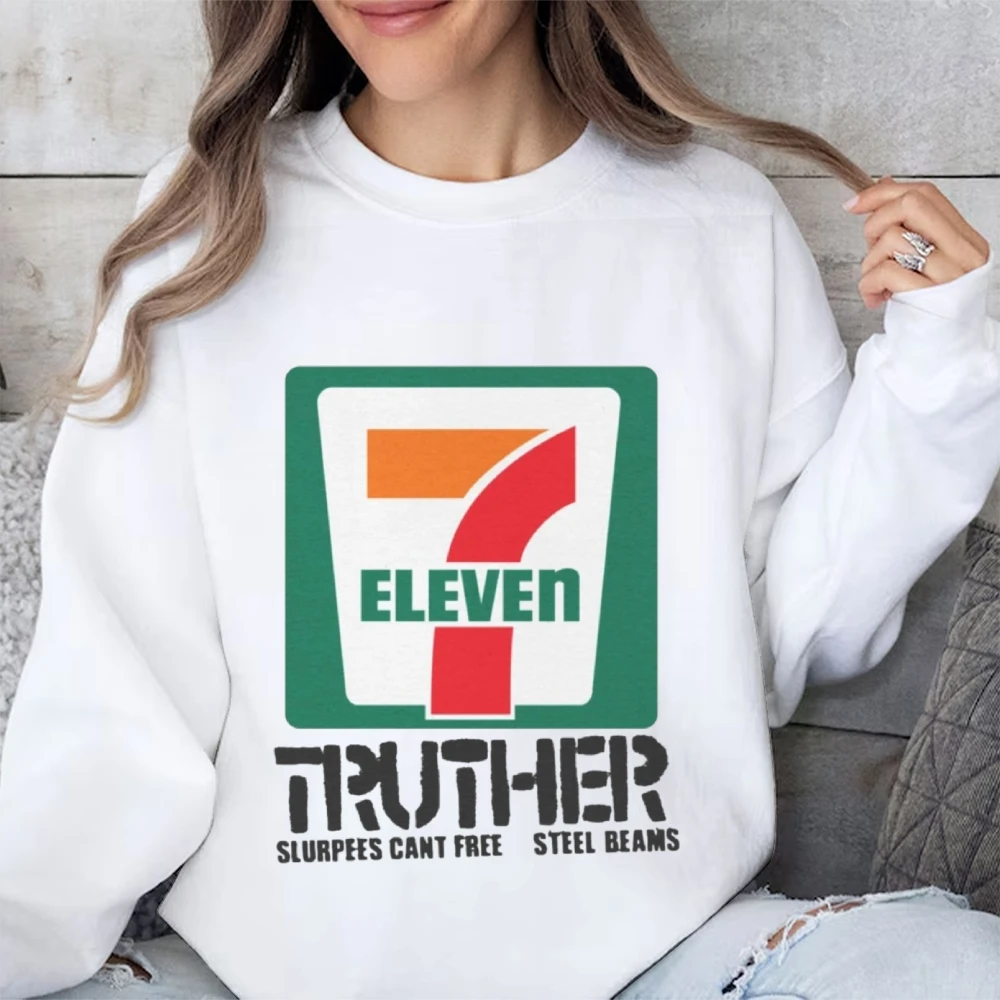 7 Eleven Truther Trendy Graphic Sweatshirt Cusal Sweatshirt Trendy Long Sleeve Shirt Comfort Colors Unisex Sweatshirt