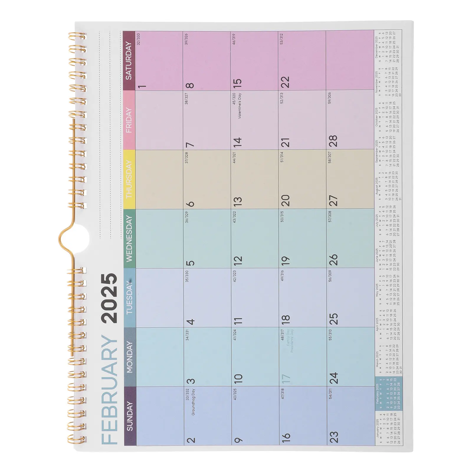 

Small Wall Calendar English Monthly Planner European Style Office Decor Artistic Yearly Calendar for Home School Business