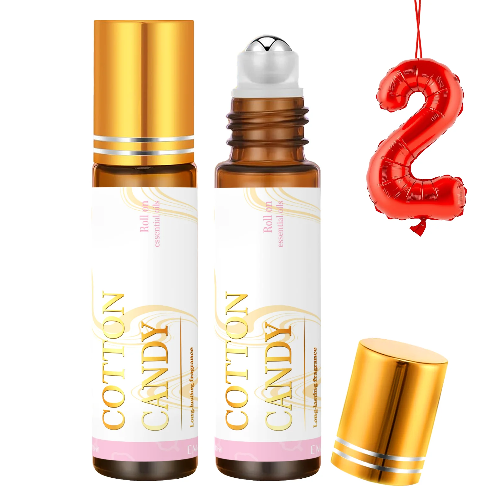 

2PC 10ml Roller massage Essential Oils Coffee Lollipop Vanilla coconut Cookies Lavender Peony Marshmallow Raspberry Cherry