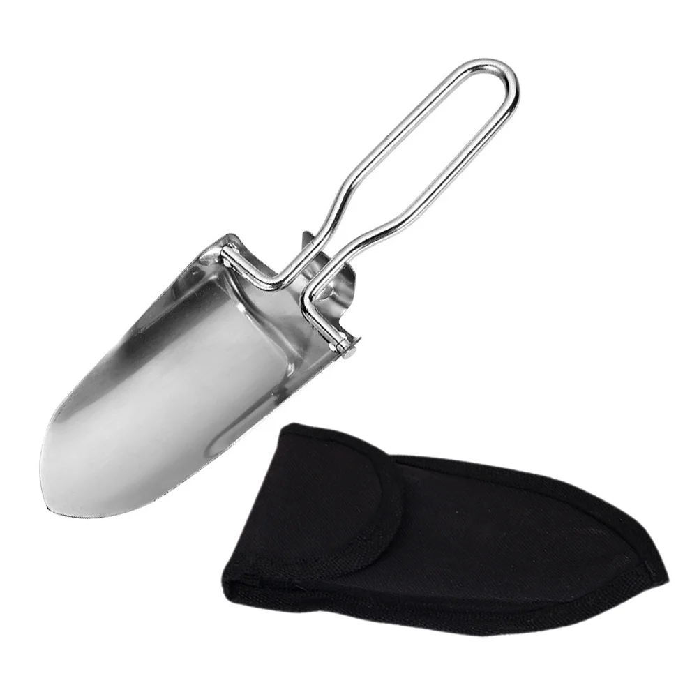 

Compact Multifunctional Shovel Stainless Steel Foldable Trowel for Camping Garden Backpacking Small Shovel Camp