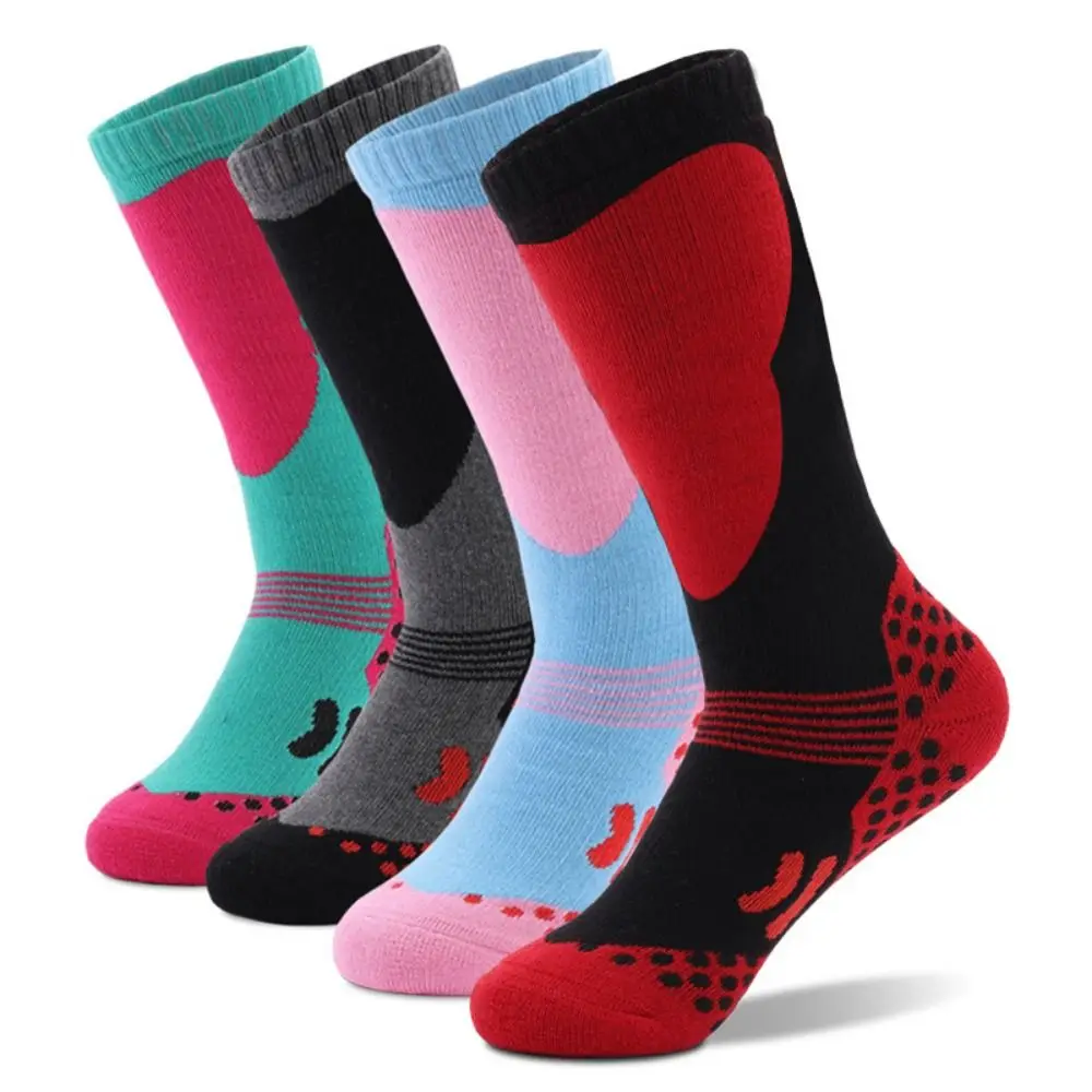 جوارب تزلج قطنية حرارية للأطفال شتوية دافئة قابلة للتنفس وسميكة ودافئة جوارب رياضية مضادة للرائحة وامتصاص العرق #1