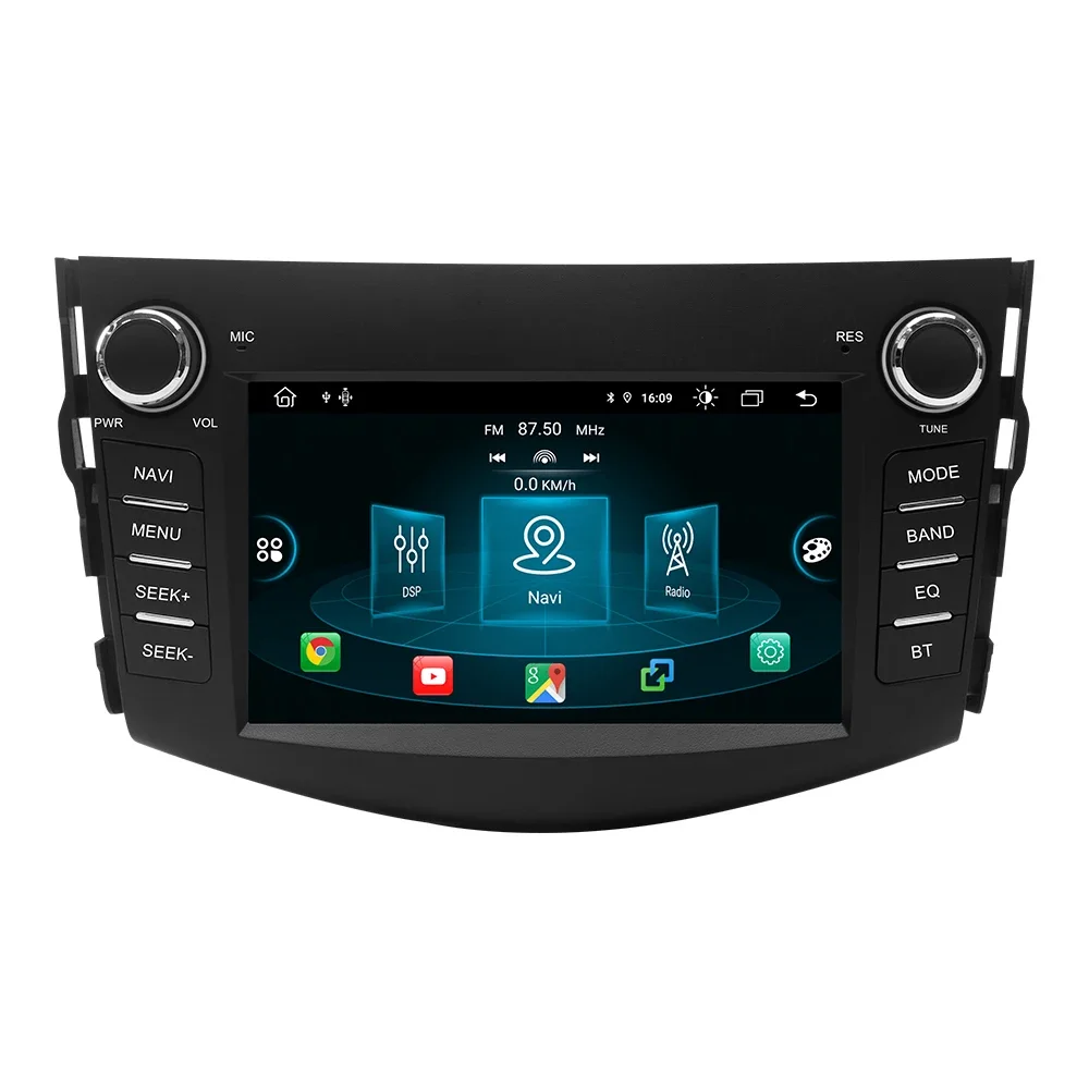 Bezprzewodowy odtwarzacz samochodowy Carplay dla RAV4 2006 2007 2008 2009 2010 2011 2012 Android 14 Autoradio 4G Wifi GPS 8GB 128GB DSP RDS — 2