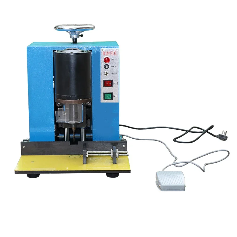 DK-AD Automatic Heavy-Duty Punching Machine 220V Mounted Handbag Paper Punching Machine Single-Head Punching And Binding Machine