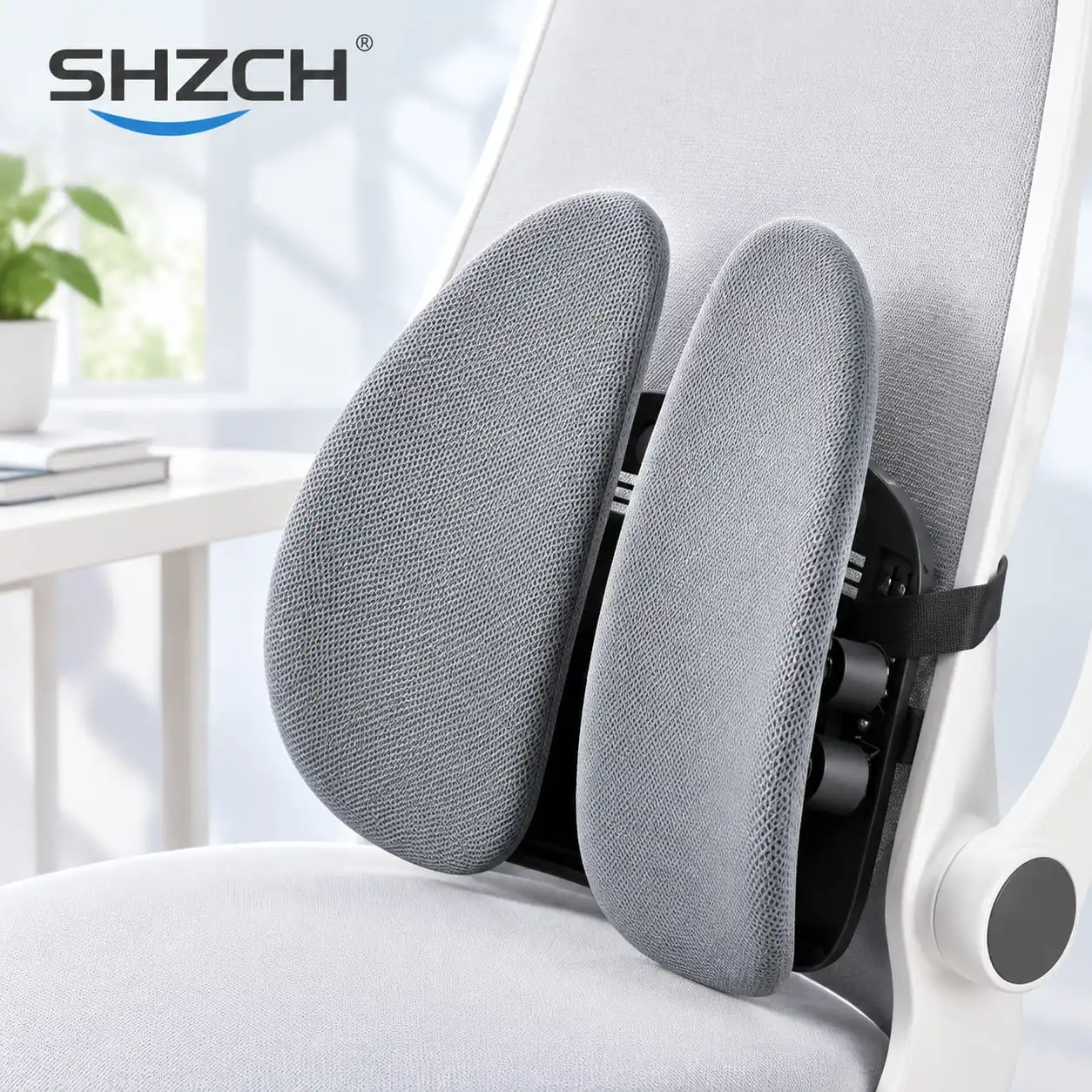 Ergonomic, Office Sedentary Artifact, Breathable Lumbar Pillow, Pneumatic Back Cushion