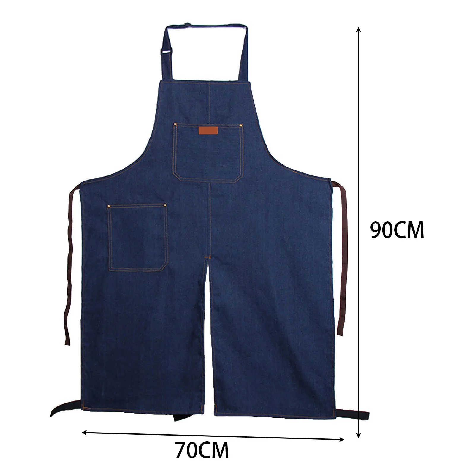 Pottery Denim Split Leg Apron Portable Breathable Hanging Neck Mens and Womens for Kitchen Yard Crafts Ceramic Sculpture Gift