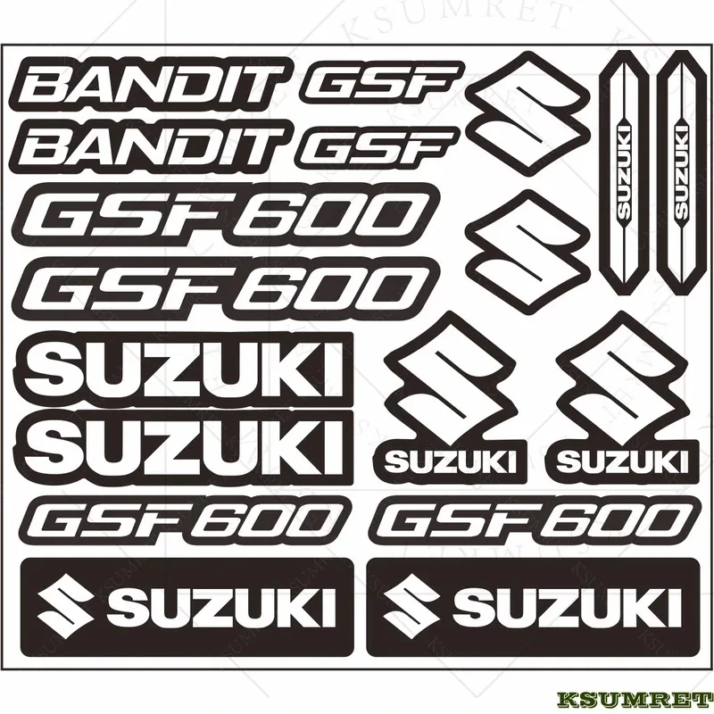 

Виниловые наклейки для мотоциклов Suzuki GSF600, светоотражающие, водонепроницаемые