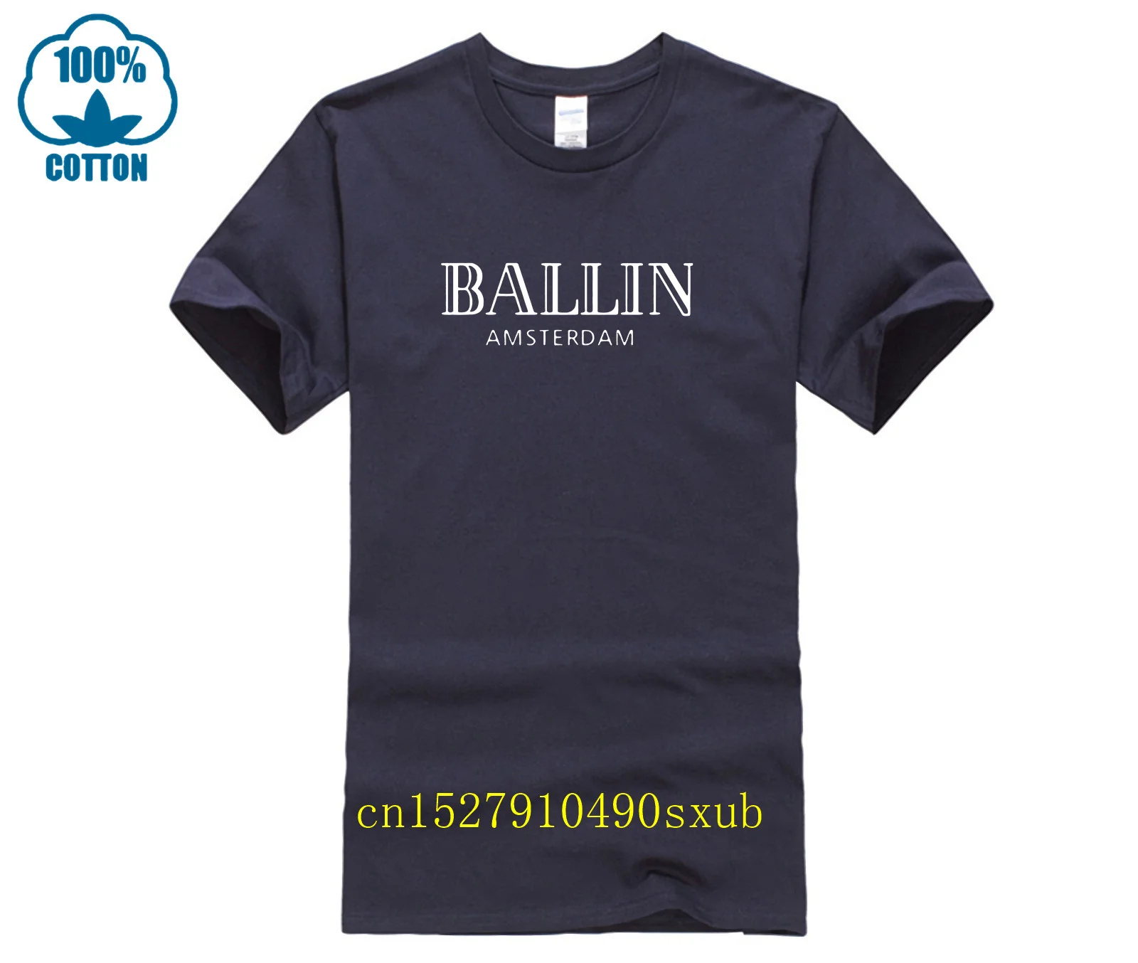 Nuovo Modo di Estate Abbigliamento O collo degli uomini Ballin Amsterdam Graphic Unisex T Shirt Uomo