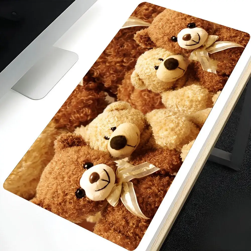 Cut Cartoon T-Teddy B-Bear MINISO Mouse Pad Large Mouse pad for home office Waterproof desk pad Computer Mouse pad Keyboard pad