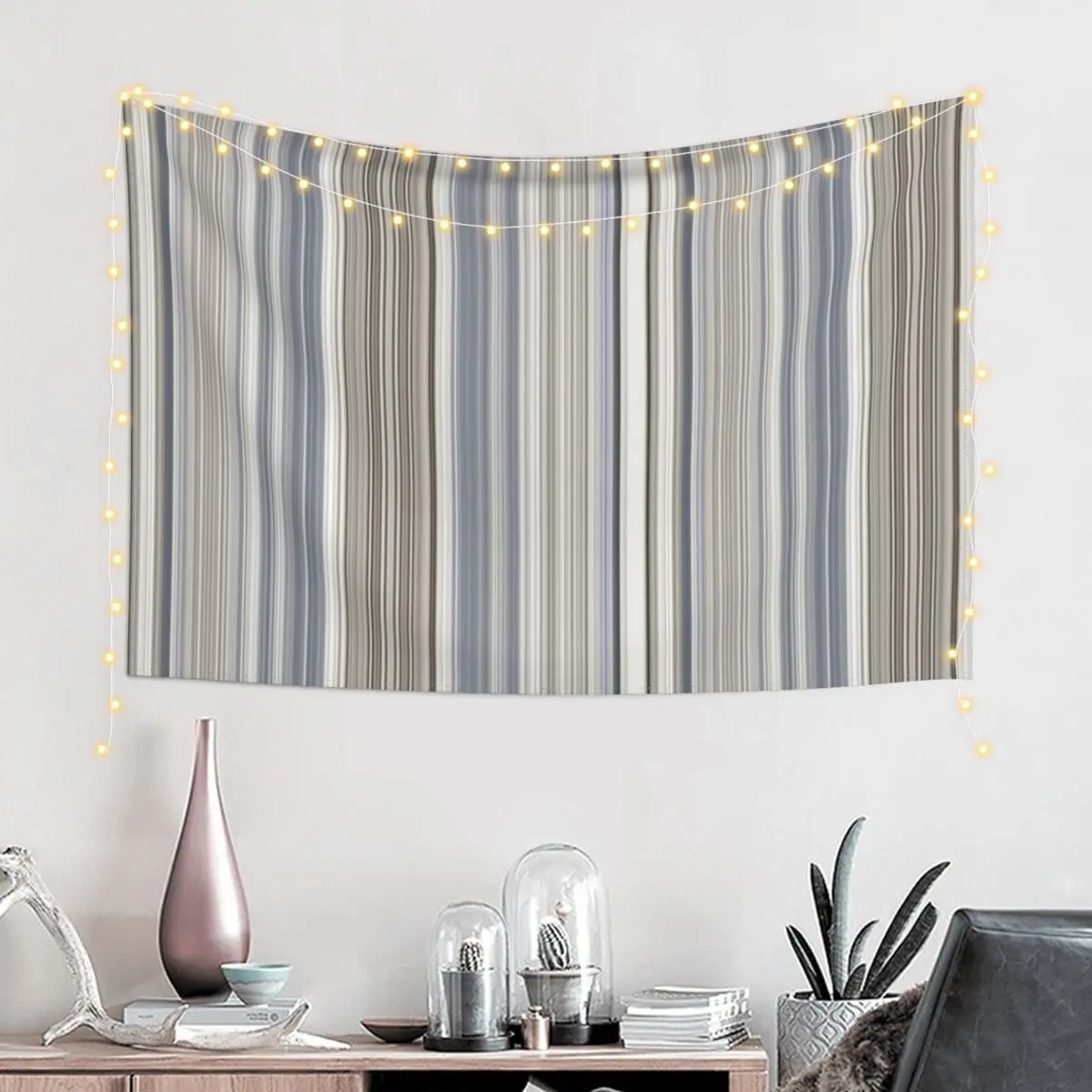 Blue Grey Tan Stripes Tapestry Cute Room Things Bedrooms Decor Tapestry