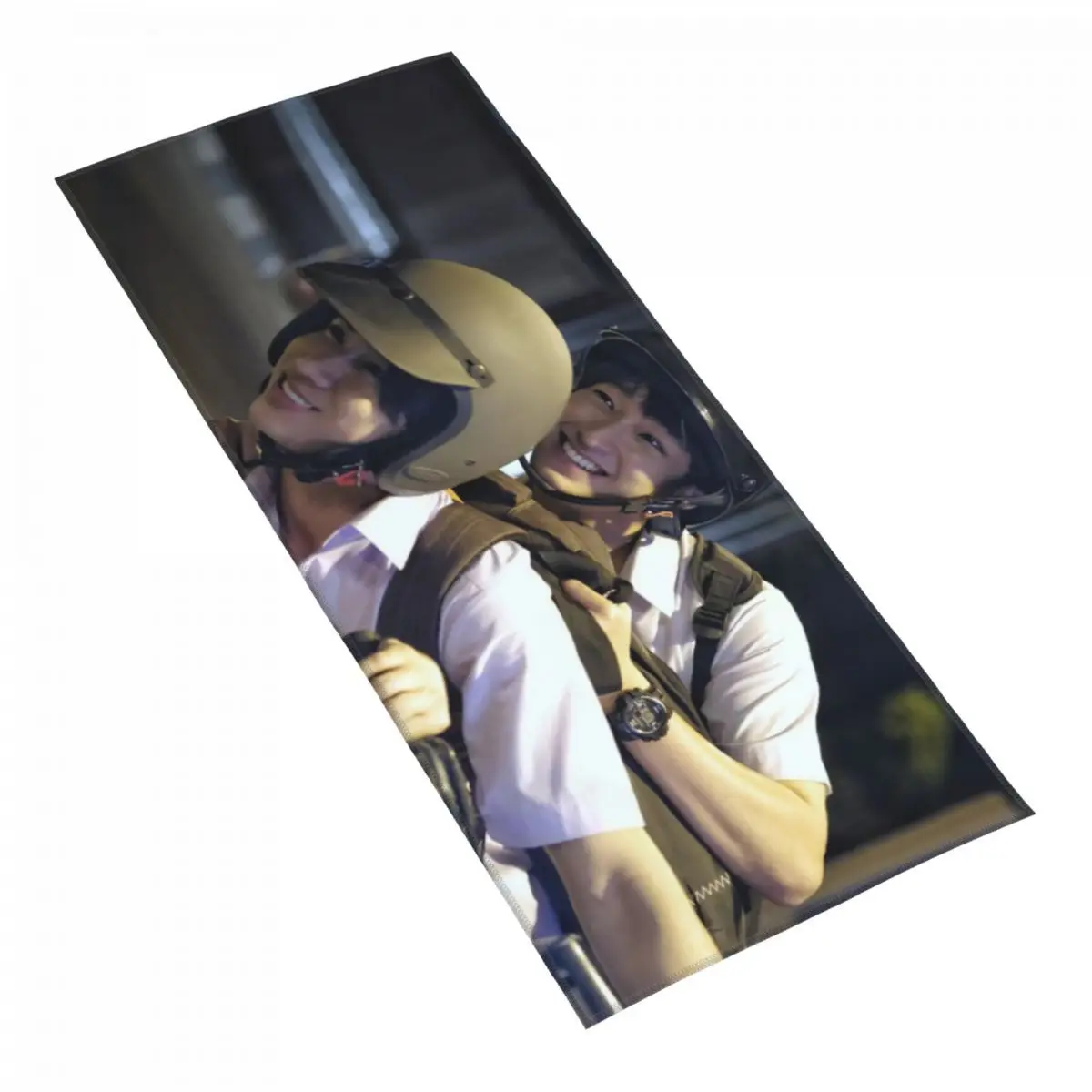 Perthchimon Wang Junyong HD Poster 35x75cm Microfiber Towel Thai TV Dangerous Romance Drama Stills Hand Absorbent Face Towel