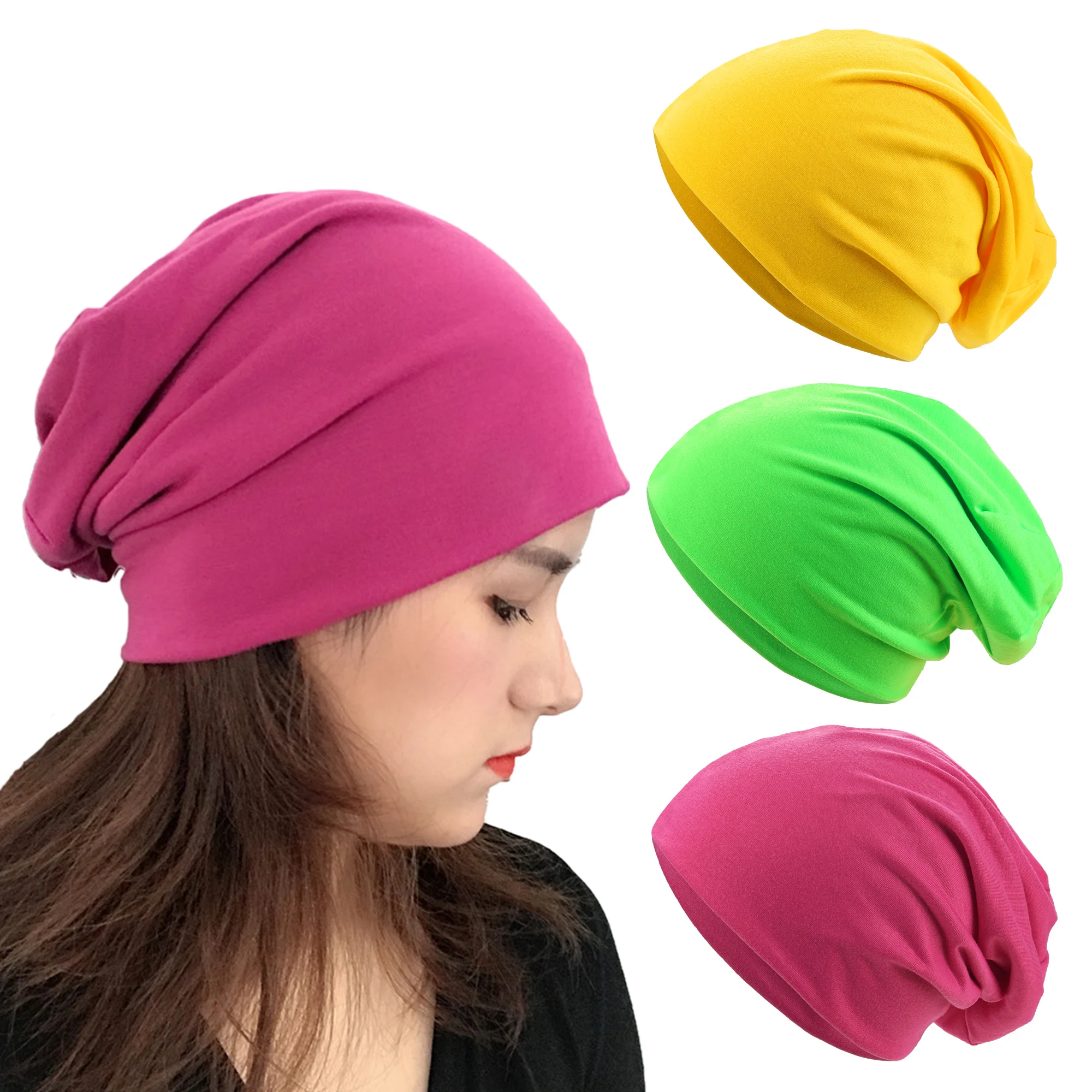 Einfarbige Unisex Slouchy Beanie – weiche, leichte, warme Wintermütze für Männer und Frauen, Hip-Hop, Laufen, Alltagskleidung – Detail 9