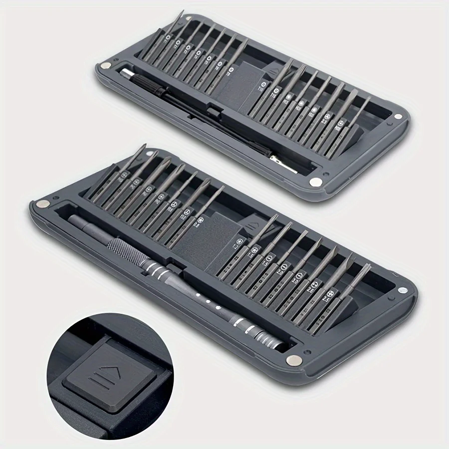 30 in 1 Precision Screwdriver Set Magnetic Torx Hexagon Phillips Screw Driver Bit Cell Phone Repair Kit with Handle Hand Tool