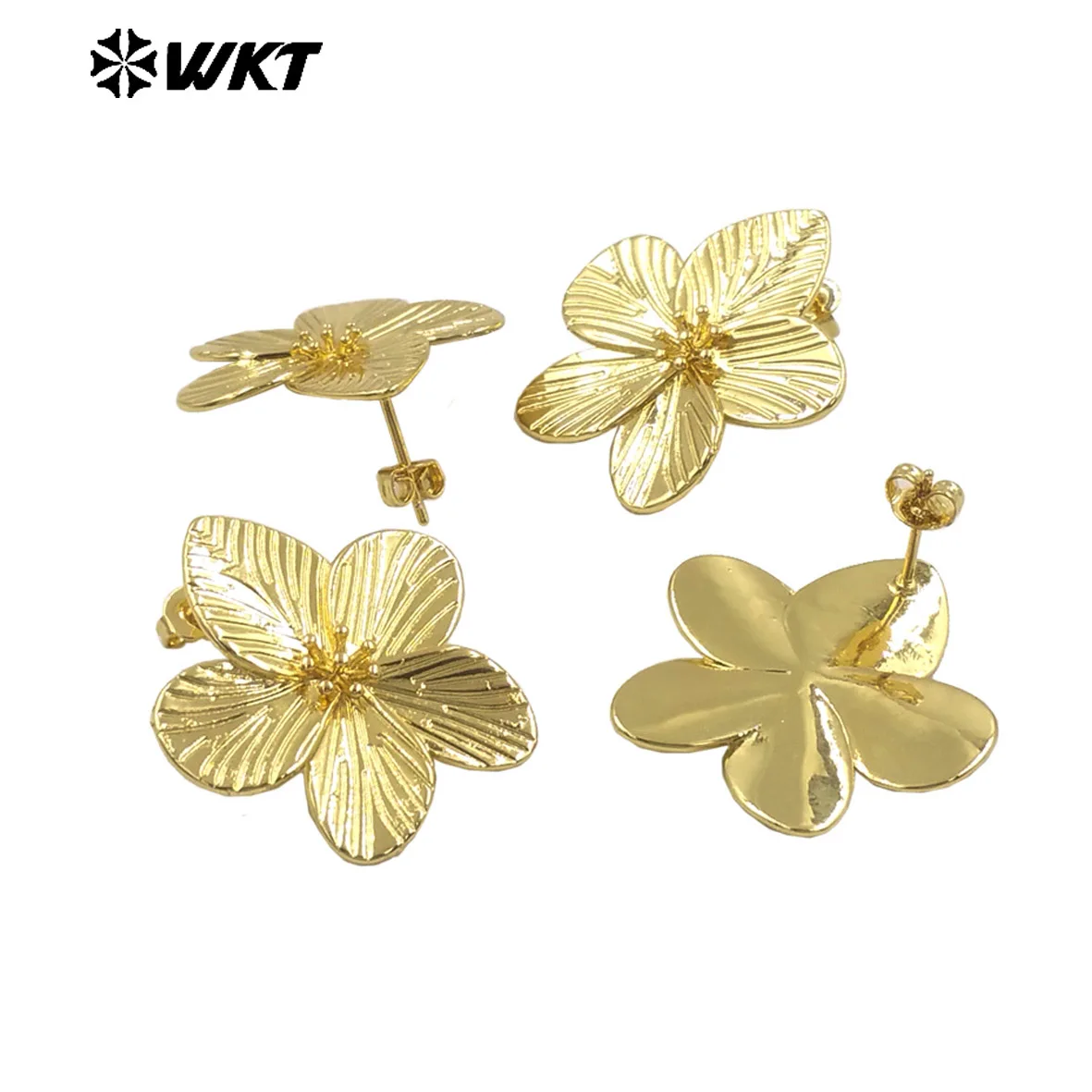 

Серьги WT-E760, модная новинка, в форме цветка, с покрытием из 18-каратного золота и серебра, для женщин, в качестве подарка на день рождения и годовщину.