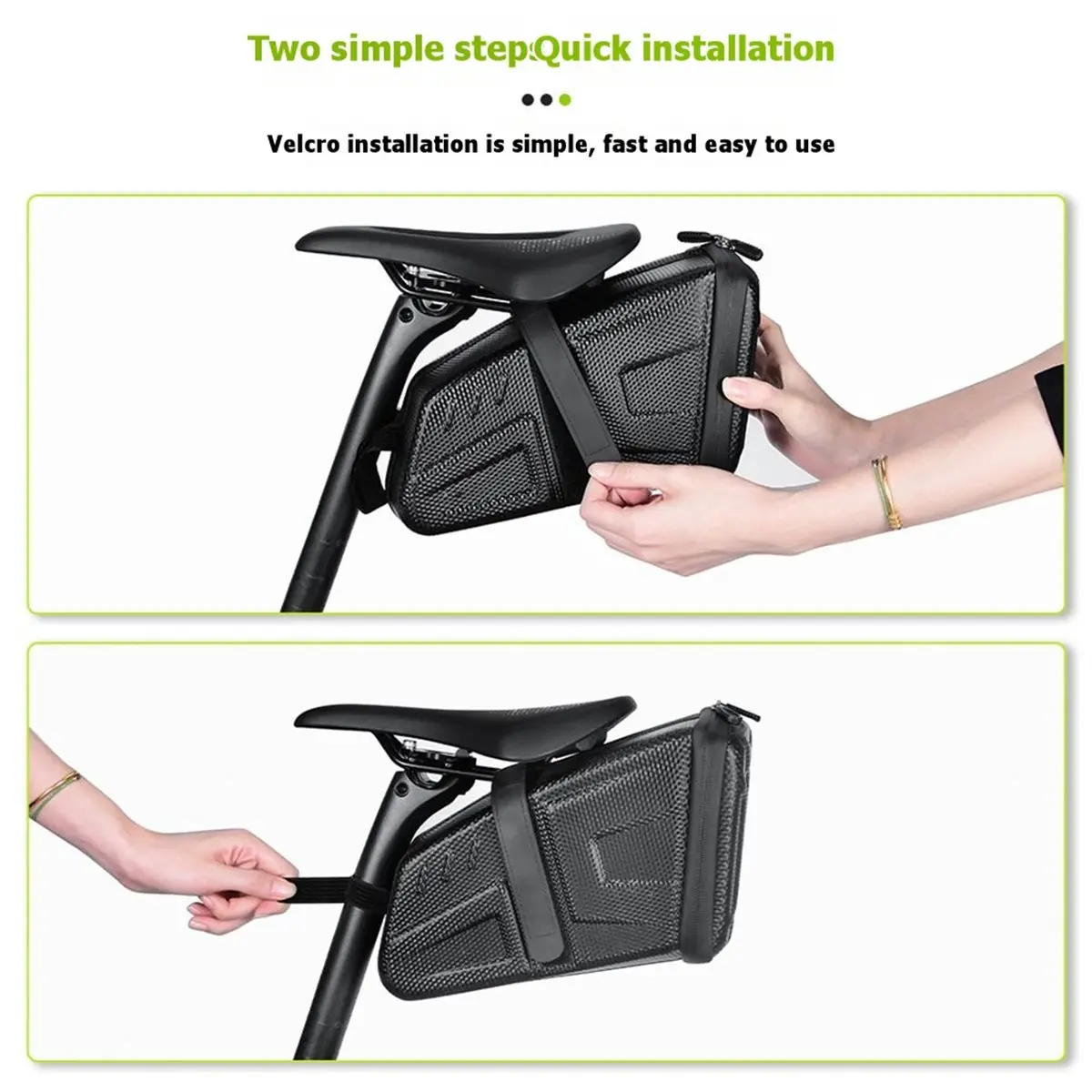 618 Mega Sale Waterproof 5L Bicycle Saddle Bag Bike Saddlebags Large Capacity Cycling Tool Holder Tail Bag Bike Accessories