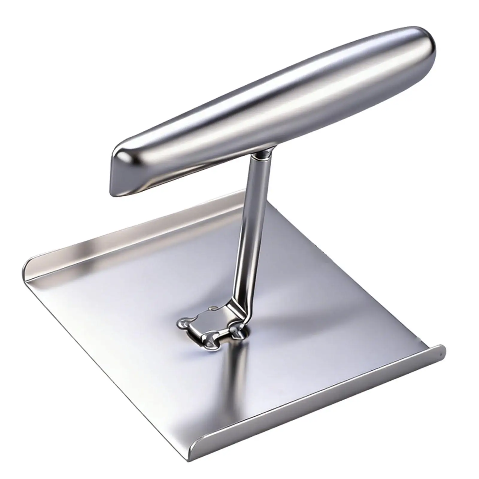 Durable Stainless Steel Nougat Press Flattening Tool with Handle for Baking Grilling and Culinary Tasks