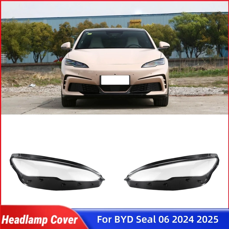 

For BYD Seal 06 2024 2025 Car Acccessories Shade Headlight Headlamp Car Front Headlight Lens Cover Lights Shell