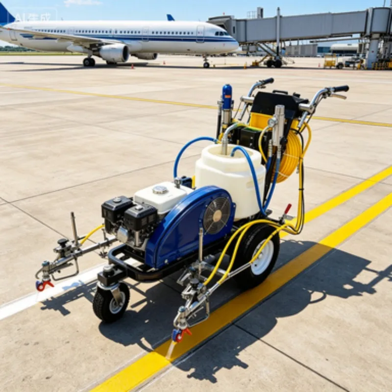 SW-11 Line Driver with Hand Push Thermoplastic Road Marking Machine Driving Type Lind Marking Scooter