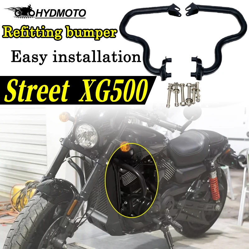 

For Harley Street XG500 XG 500 XG750 Street Road 750 2015-2021 Crash Bar Engine Guard Cover Bumper Frame Protector